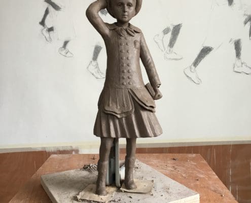 Statue du Petit Marcel par l'artiste Charles Sauvat