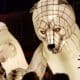 des ours géants ont été créés en numérisant une sculpure d'oriane poncet grace au scan 3D pour la compagnie gueule d'ours.