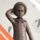le petit Marcel de Charles Sauvat Numérisé en 3D après avoir été scanné grace aux caméras et appareils de scan 3D de Digitage