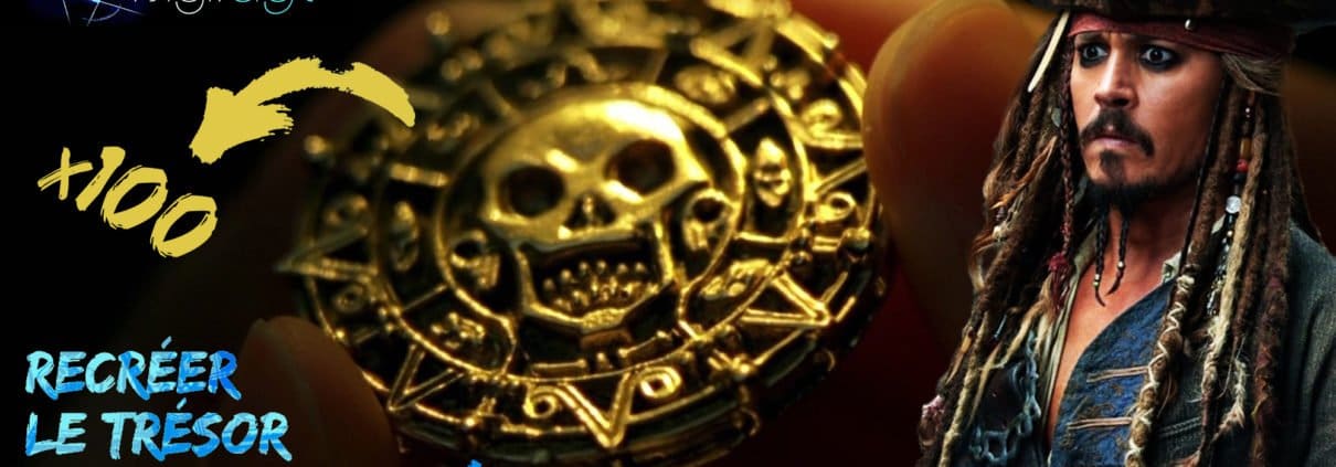 Recréer le trésor aztèque appartenant au capitaine Barbossa ? On va faire notre possible pour aider ce bon vieux Jack Sparrow