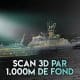 l' USS Grunion a été retrouvé au fond de l'océan et est modélisé grâce au scan 3D