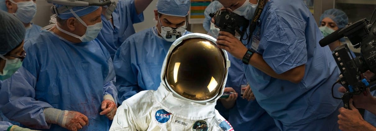 conserver et scanner en 3D la combinaison spatiale du premier homme sur la lune, neil armstrong